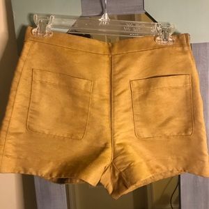 Camel Suede-like Shorts